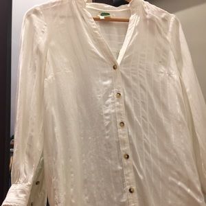 Anthropologie White Button Down New